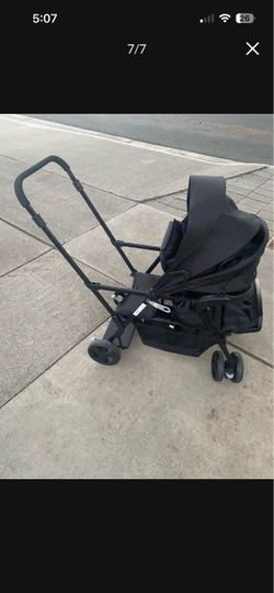 LX Tandem Stand-on Stroller, Black