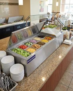 Countertop Refrigerated Toppings Rail Stainless  