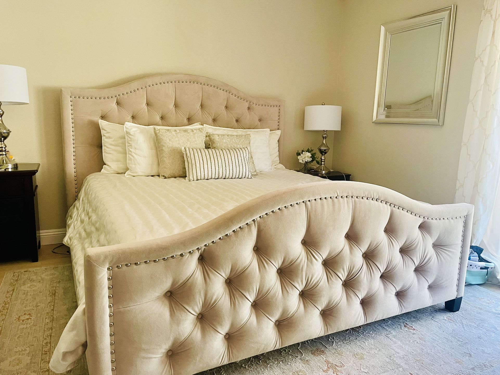 ZGallerie Nicolette Tufted King Bed