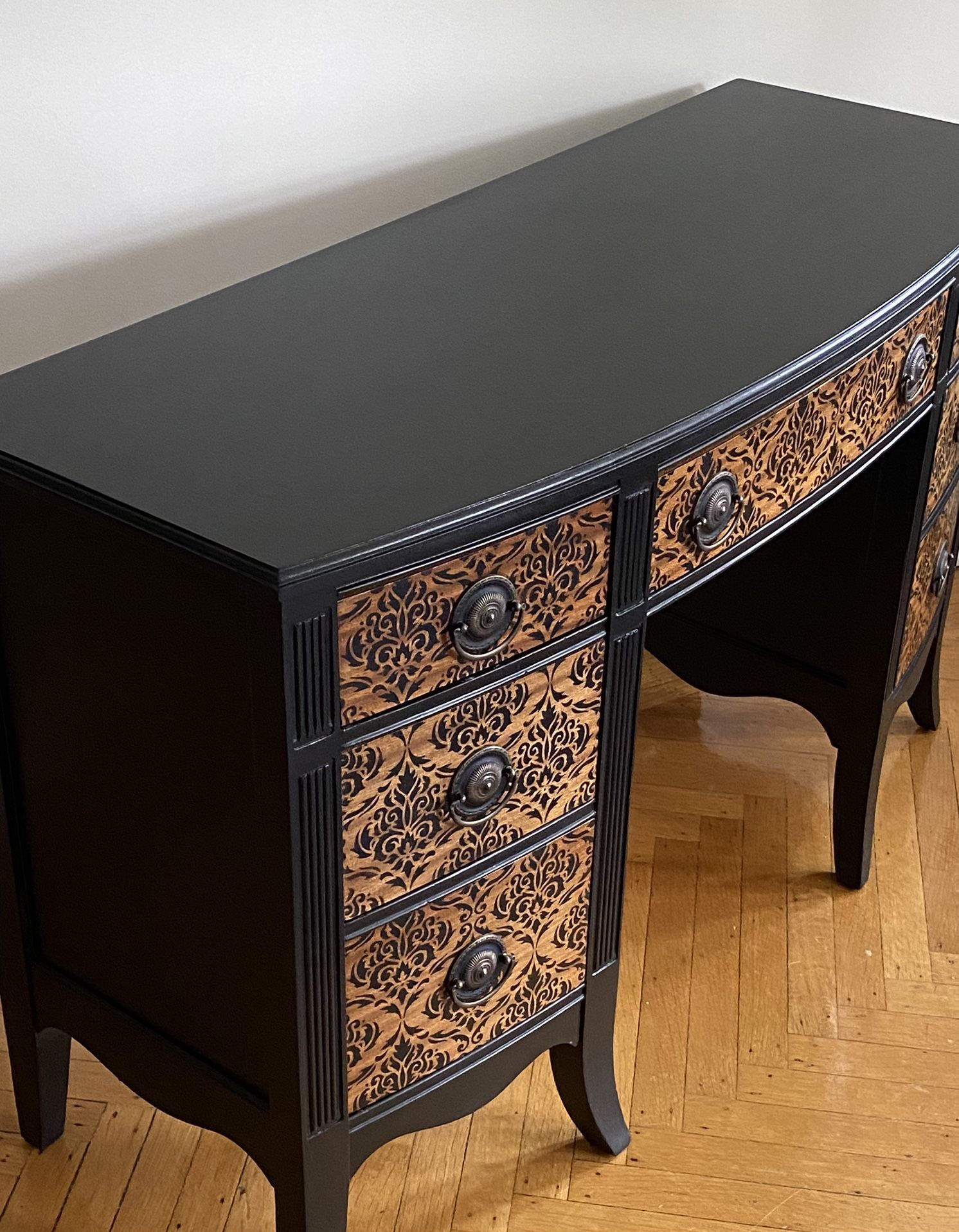 Black Desk Table 48” X 19” X 30”