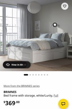 IKEA bed with storage
