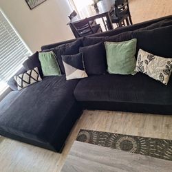 Extra Large Black Sectional / Couch