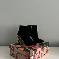 Dolce & Gabbana Black Suede Boots