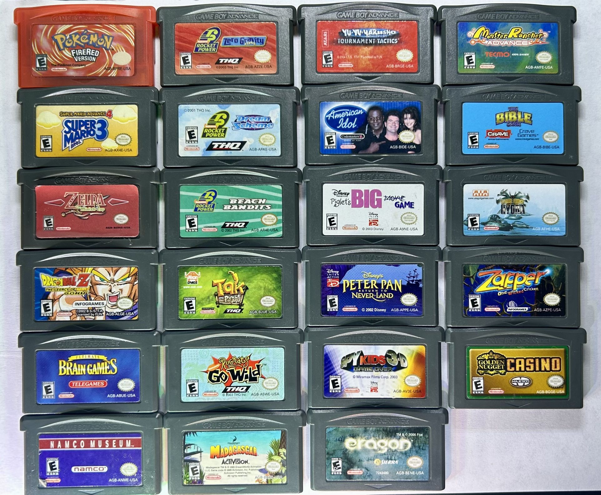 Game Boy Advance game lot of 23