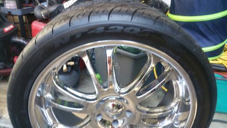 24 in rims and brand new rubber