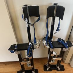 NEW Gyptool 15" to 23" Adjustable Height Black Drywall Stilts