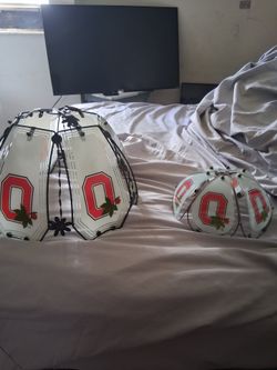 OSU Lamp shades big and small