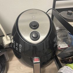 Air Fryer 3.5L 1230-Watt Electric Hot Air Fryers Oven Oil Free Nonstick Cooker w/Recipes for Frying, Roasting, Grilling, Baking (Silver)