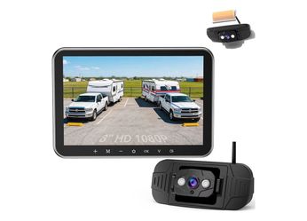 Wkzay Plug-Play Wireless RV Camera System for Furrion Pre-Wired Trailers