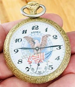 Vintage Eisenhower Presidential Memorial Pocket Watch
