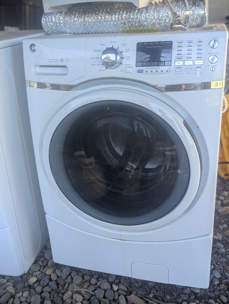Almost New GE Washer And Dryer Front Load Stackable