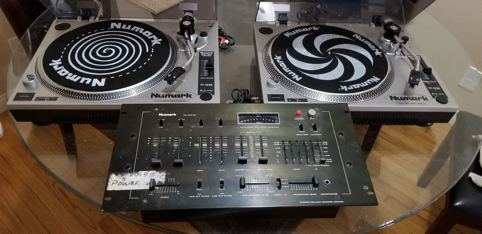 Numark turntables and mixer