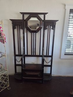 Antique umbrella hall tree