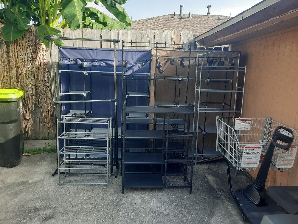 Shelves and closet storage