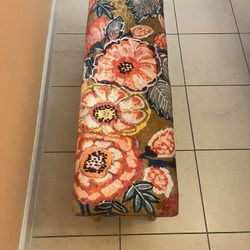 Crush Velvet Ottoman New 