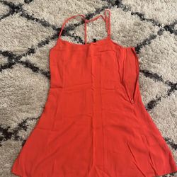 Orange Minidress