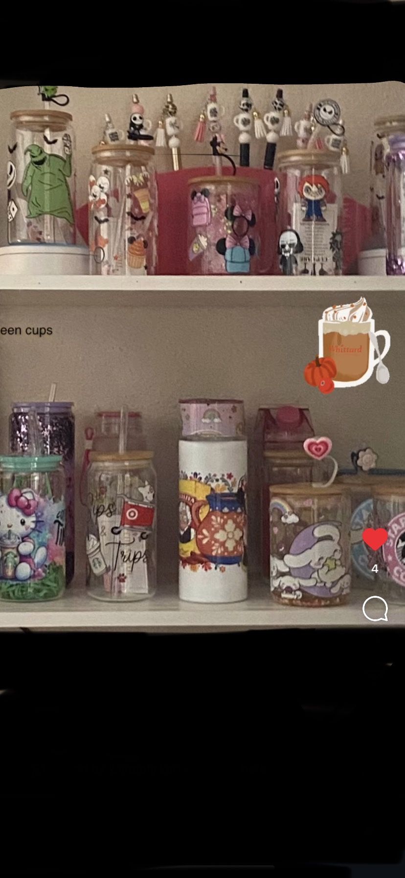 Halloween cups and pens come together