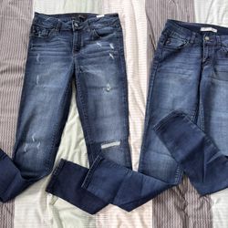 2 pairs of KanCan jeans Sz 26/5