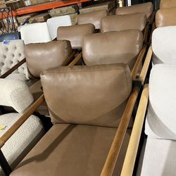 26 inch Faux Leather Mid Century Modern Barstools Set of 2$190(4pc/$360)(6pc/$480)