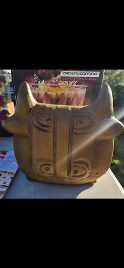 Vintage face pottery