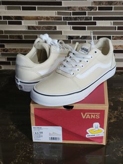 Womens Vans Ward Deluxe Sneakers - Tumble Leather Birch
