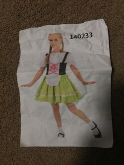 Girls Small German costume