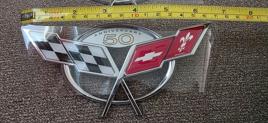 Corvette 50th badge 45 each
