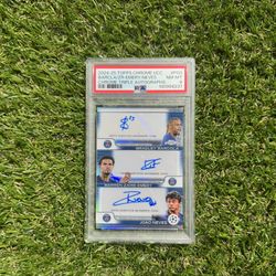 2025 TOPPS CHROME UEFA AUTO BRADLEY BARCOLA WARREN ZAIRE EMERY JOAO NEVES /25 