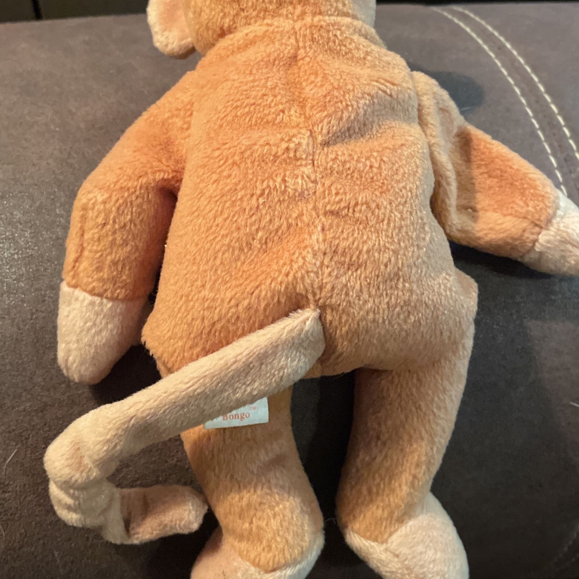 Ty Beanie Baby Bongo The Monkey 1995 Rare PVC Pellets Retired Plush Stuffed