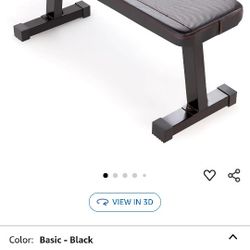 Marcy Flat Utility Weight Bench for Home Gym Weight Training and Ab Exercises