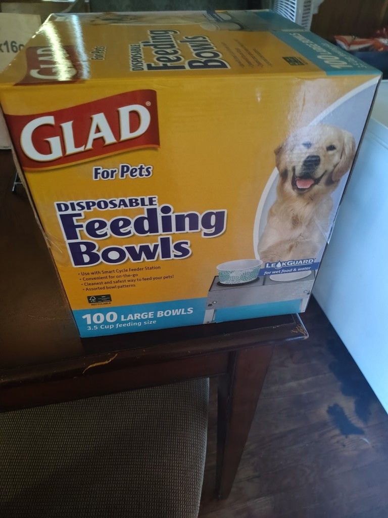 Glad Disposable Dog Bowl 100 Large Bowl