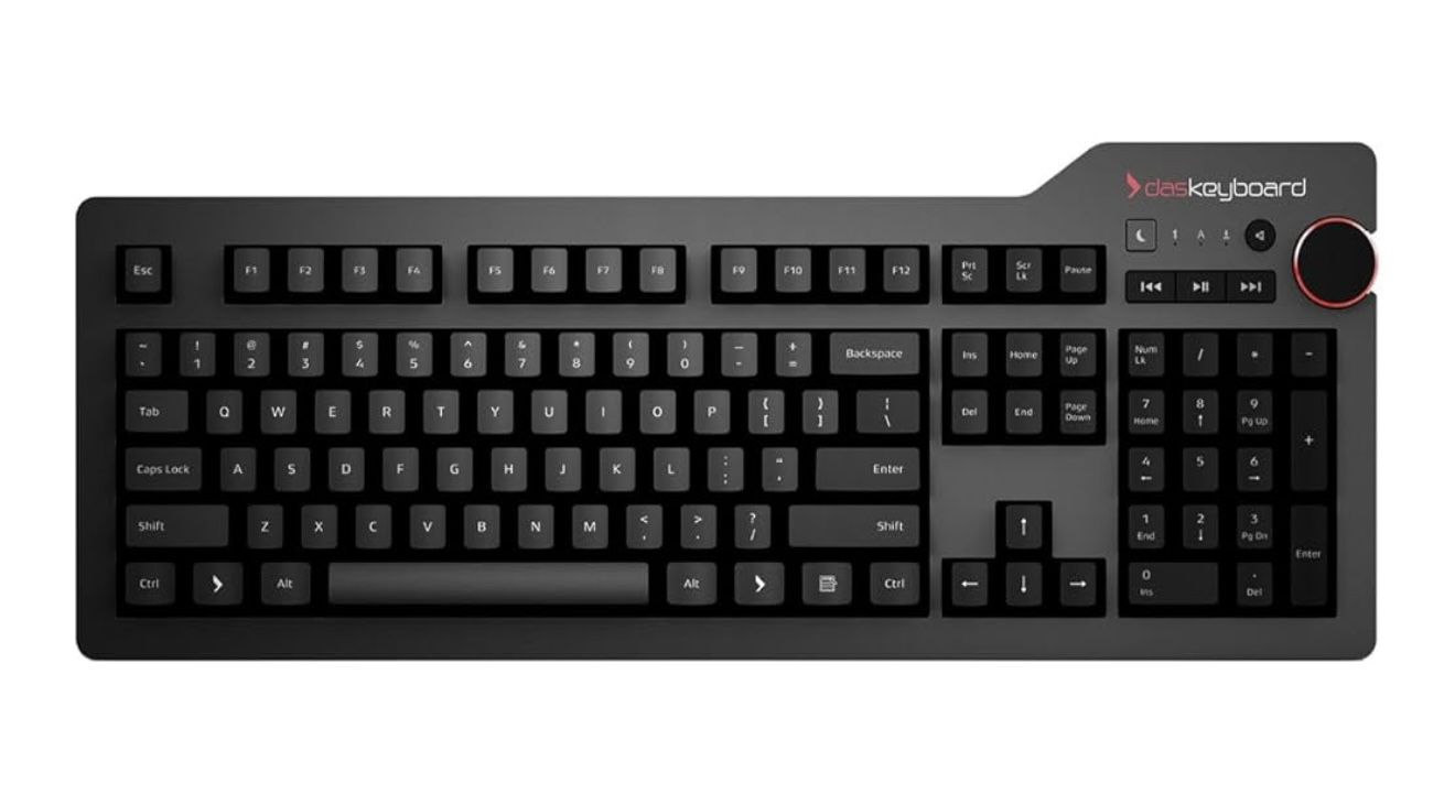Das Keyboard 4 Professional for Mac Wired Mechanical 2-Port USB 3.0 Hub Black