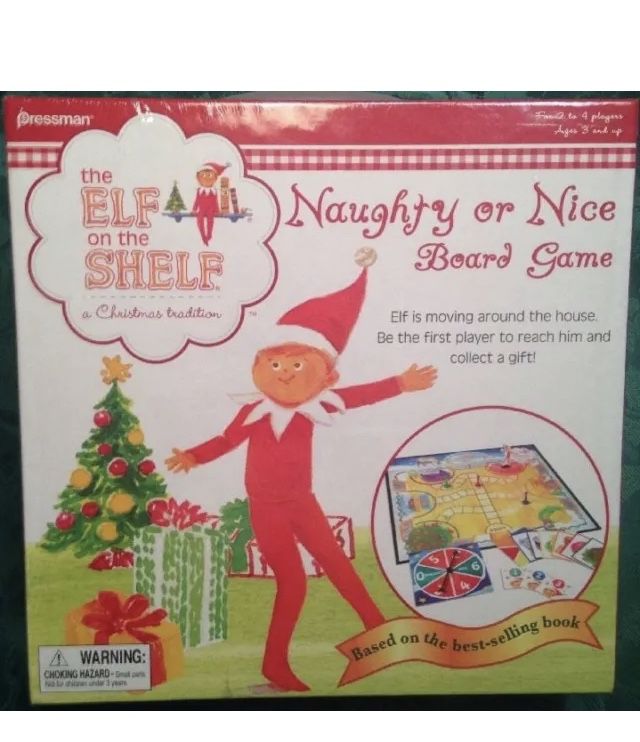 New! The elf on the shelf a Christmas tradition naughty or nice game board