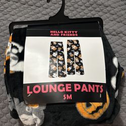 Hello Kitty Halloween Lounge Sherpa Pants Sleep Pajama Fleece 