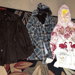 6 good condition womens jackets size large
