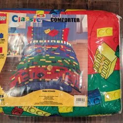 super RARE vintage LEGO comforter - full size - 2007 - brand new