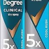 🧴 4 pcs Degree Men’s Clinical Dry Antiperspirant – Cool Rush (1 oz)