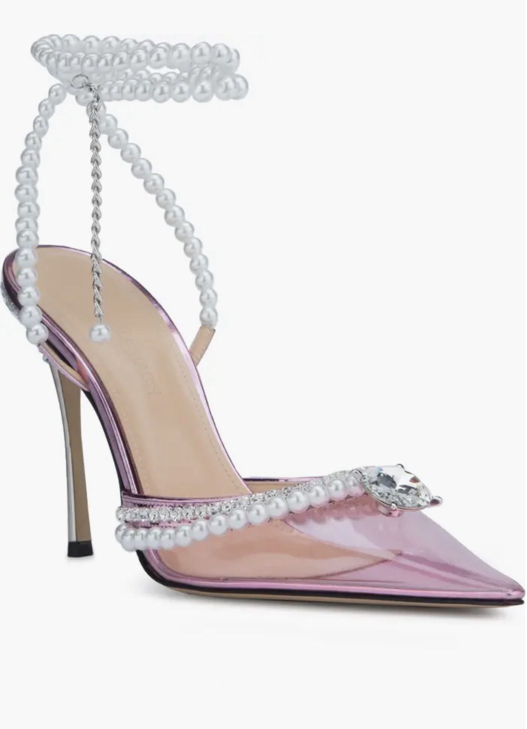 Mach&Mach Pearl Pointed Toe Pump