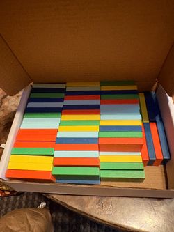 Building blocks tumble, tumble, dominoes
