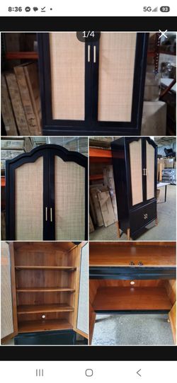 Beautiful Black Armoire or accent Cabinet (New)