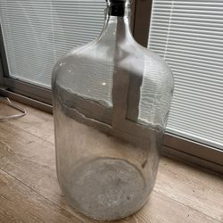 Vintage Glass Water Jug 