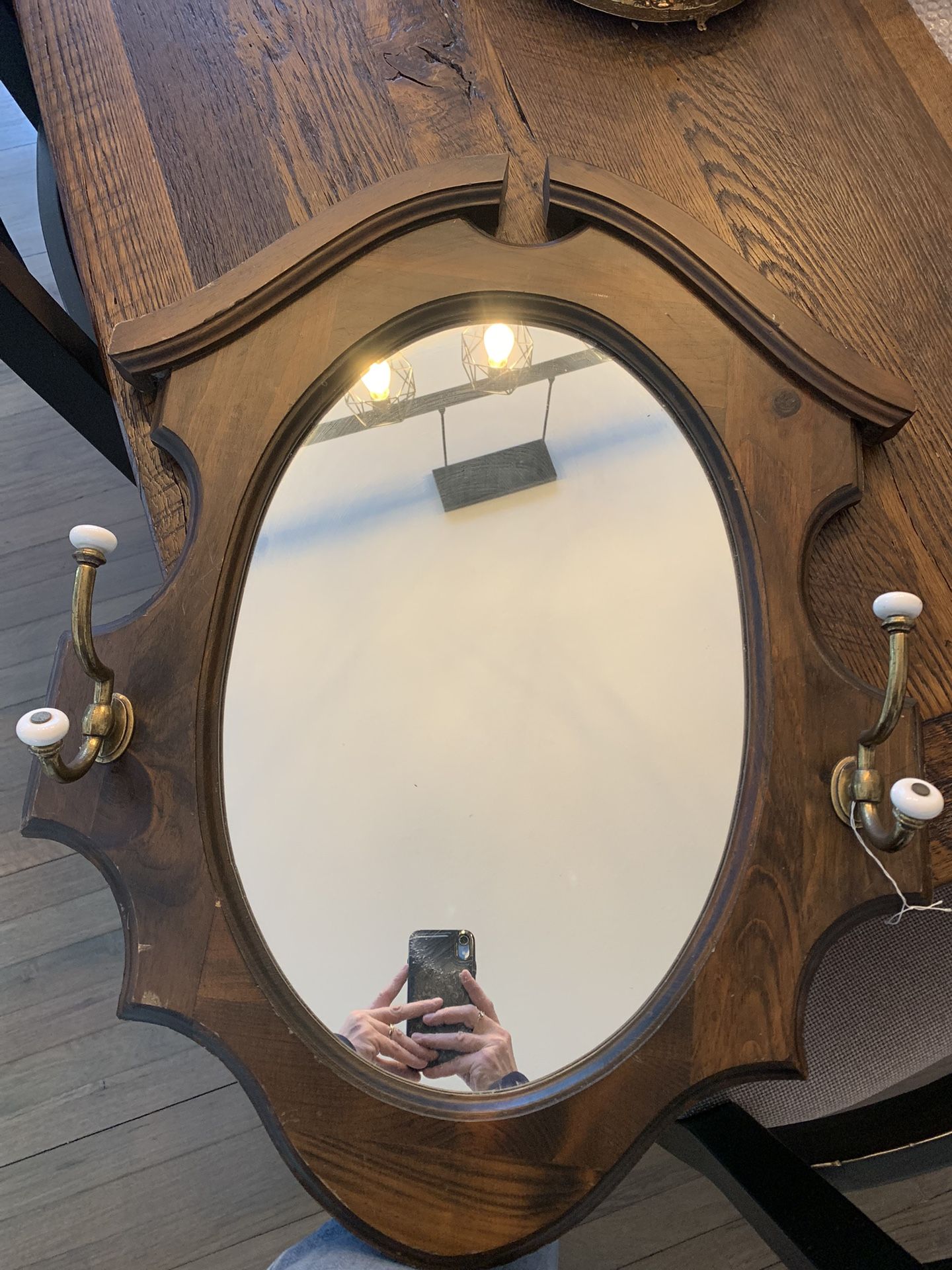 Antique Hall Mirror. 