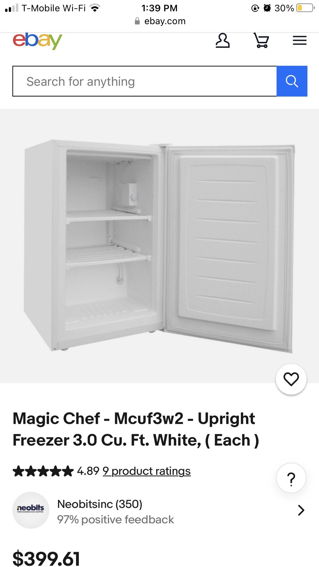 Magic Chef - Freezer