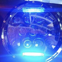 BLUE LED Jeep Wrangler TJ JK JKU Bright Headlamps
