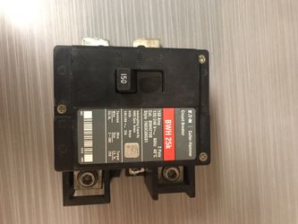 Eaton Cutler Hammer BWH2150 2Pole 150Amp Main Circuit Breaker