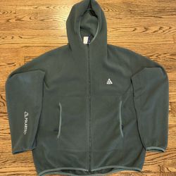 Nike ACG Wolf Tree Polartec Men's Full-Zip Hooded Fleece Jacket Size L  