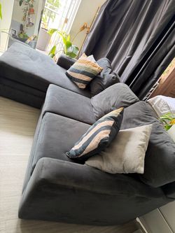 LIVING SPACES L SHAPE COUCH