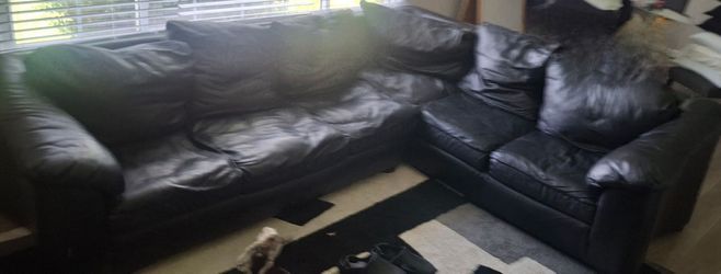 Leather Sectional