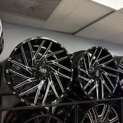 (Set of 4) New 24’ Inch 24x10 XM Off-road Ford & GMC Chevy Wheels Rims 