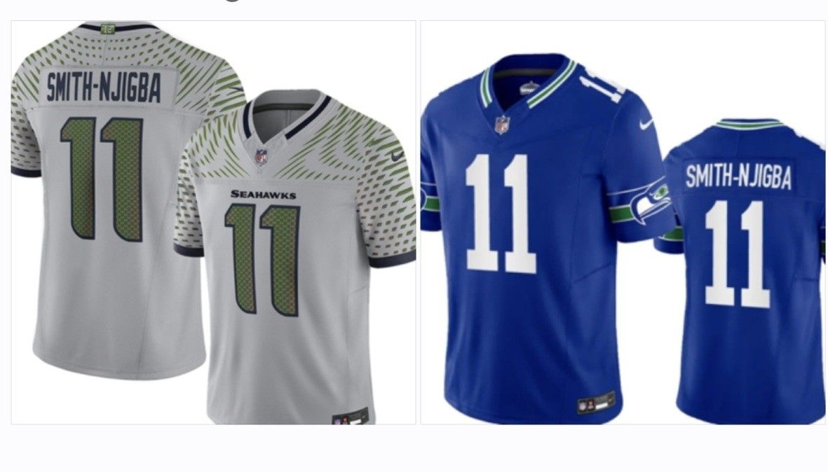 Hottest Reciever In The NFL seattle Seahawks SMITH-NJIGBA Jersey Jerseys New 